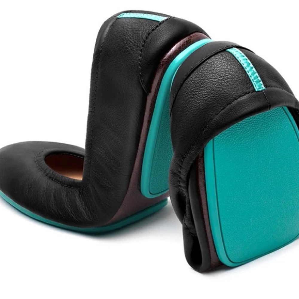 Tieks Black Foldable Ballet Flats size 5 New in Box